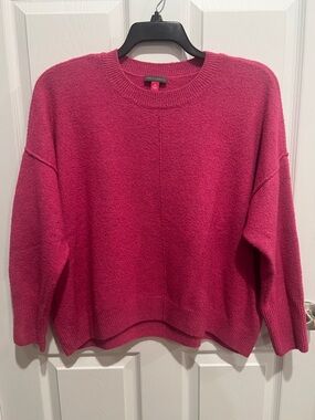 Vince Camuto Fuchsia Crewneck Sweater